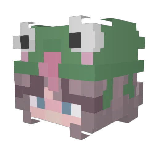 MarieDRV Minecraft avatar head, 3D render