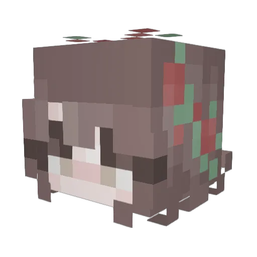 Marie_901 Minecraft avatar head, 3D render