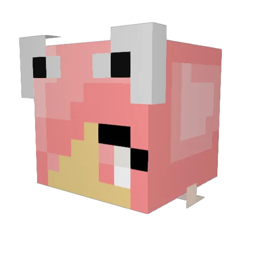 Marie_Bieber Minecraft avatar head, 3D render