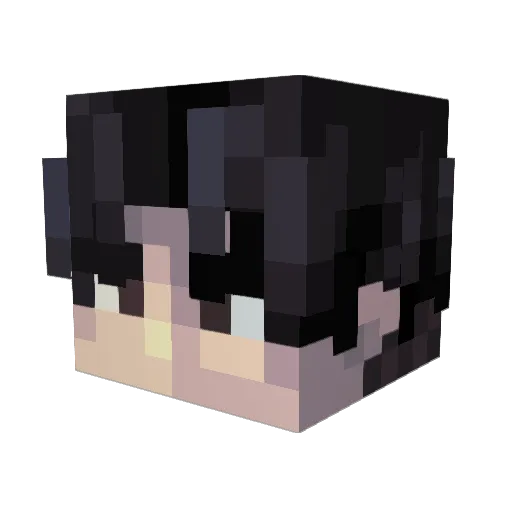 Mariefred Minecraft avatar head, 3D render