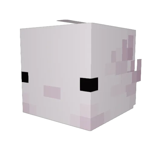 Mariekroun Minecraft avatar head, 3D render