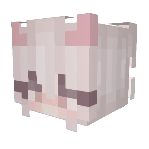 Mariel_Unicorn Minecraft avatar head, 3D render