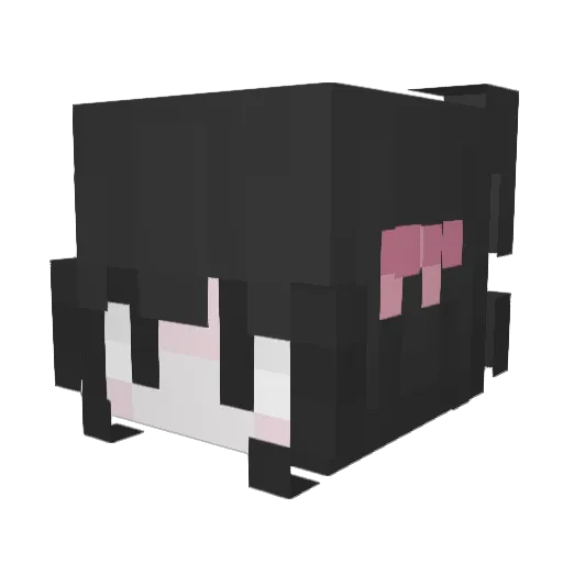 Marienaa Minecraft avatar head, 3D render