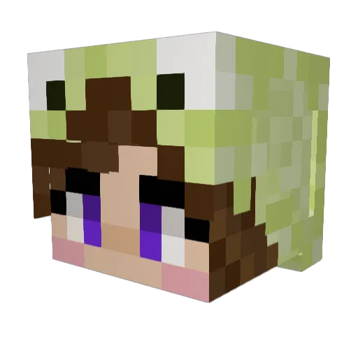 Marife2002 Minecraft avatar head, 3D render