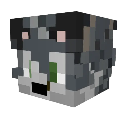 Marigoldkat Minecraft avatar head, 3D render