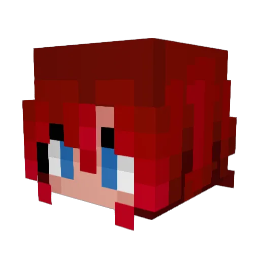 MariiiM Minecraft avatar head, 3D render