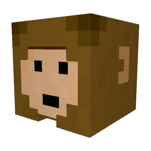 MarijnJV Minecraft avatar head, 3D render