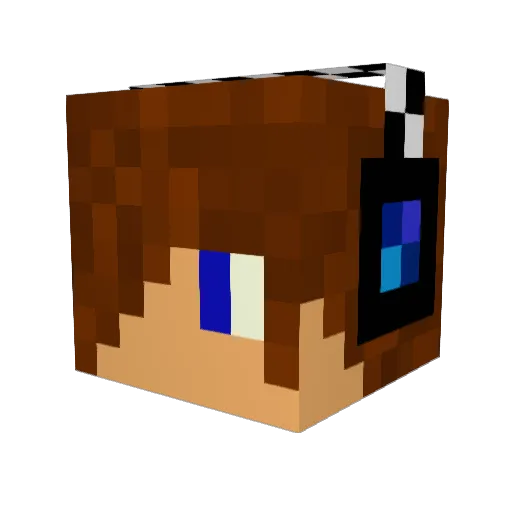 Marijntjeuh Minecraft avatar head, 3D render