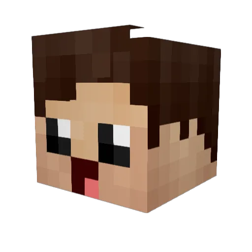 MarijuanaMatteo Minecraft avatar head, 3D render