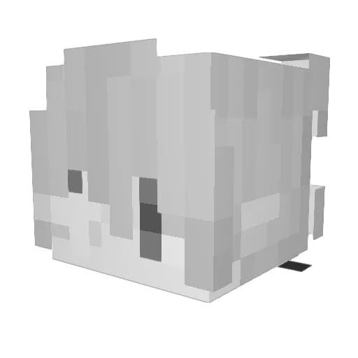 MariliaMendonca Minecraft avatar head, 3D render