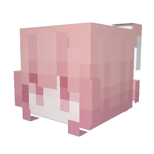 Marilyn Minecraft avatar head, 3D render