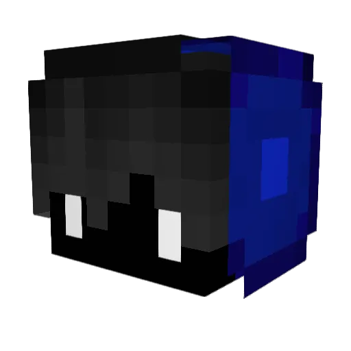 Marilyo Minecraft avatar head, 3D render