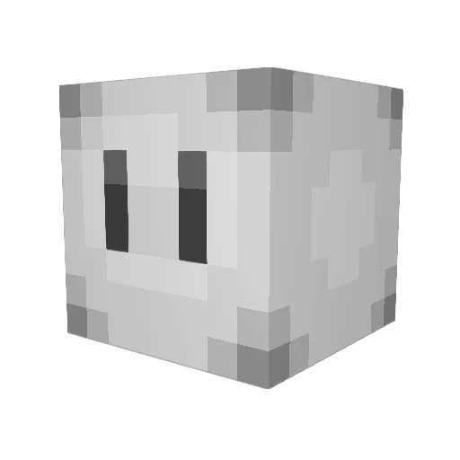 Marimo410 Minecraft avatar head, 3D render