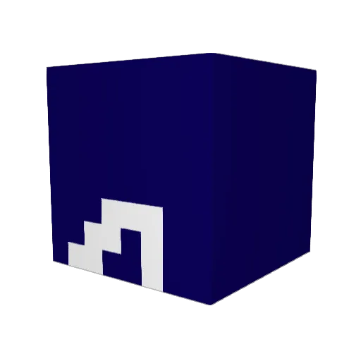 Marin2zoo Minecraft avatar head, 3D render