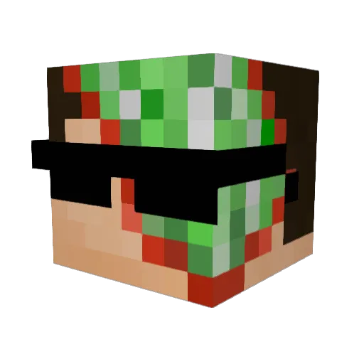 MarinDoDouce15 Minecraft avatar head, 3D render