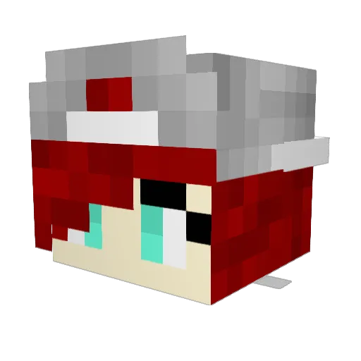 MarinJ Minecraft avatar head, 3D render