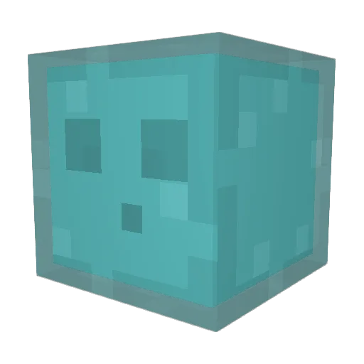 MarinSlime Minecraft avatar head, 3D render