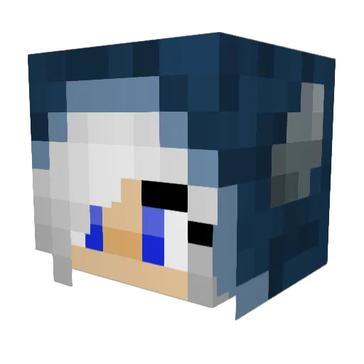 Marina2006 Minecraft avatar head, 3D render