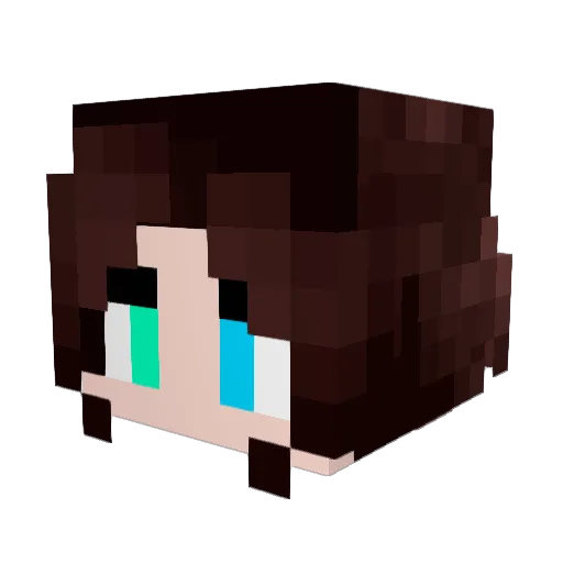 MarinaGJ25 Minecraft avatar head, 3D render