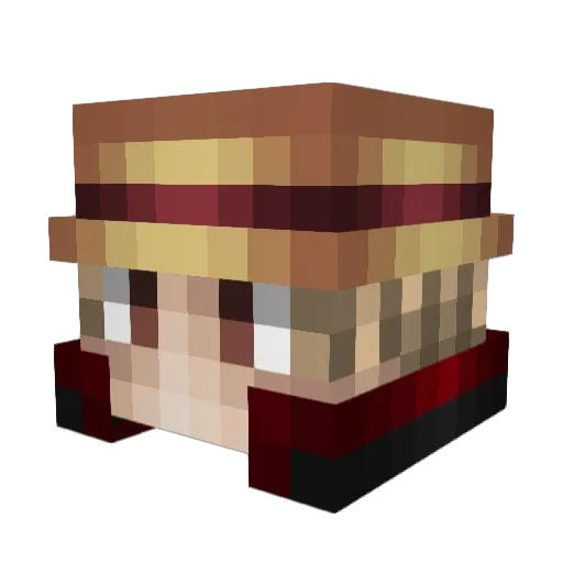 MarinaSquad Minecraft avatar head, 3D render