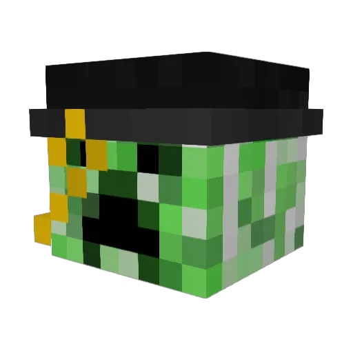 Marinates Minecraft avatar head, 3D render
