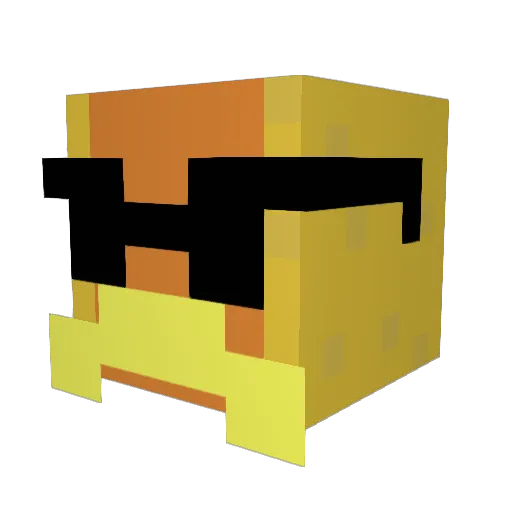 Marincitoo Minecraft avatar head, 3D render