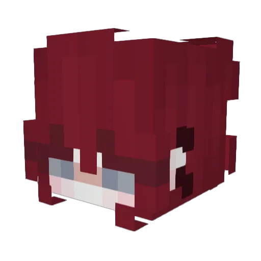 Marine1118 Minecraft avatar head, 3D render