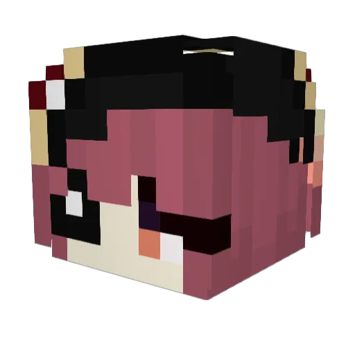 Marine856 Minecraft avatar head, 3D render