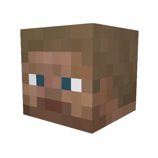 MarineDempsey Minecraft avatar head, 3D render