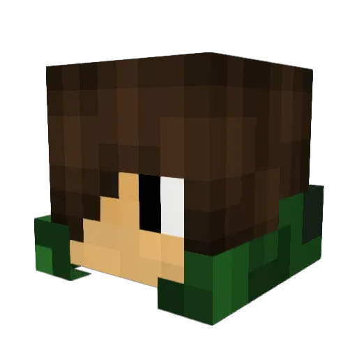 MarineHarris Minecraft avatar head, 3D render