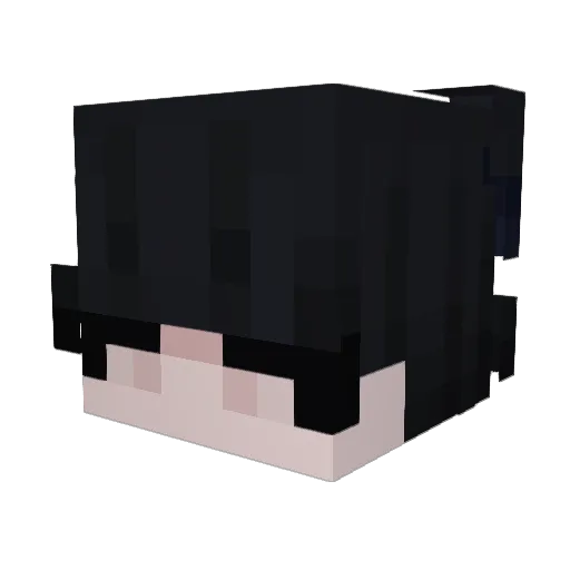 MarineMink Minecraft avatar head, 3D render