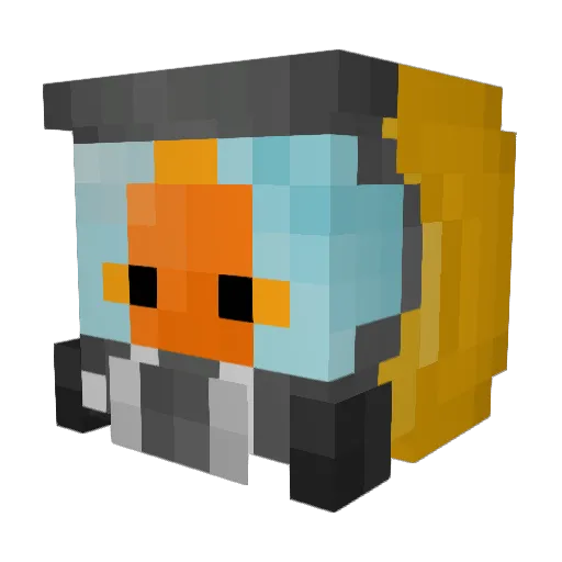 MarinePez Minecraft avatar head, 3D render