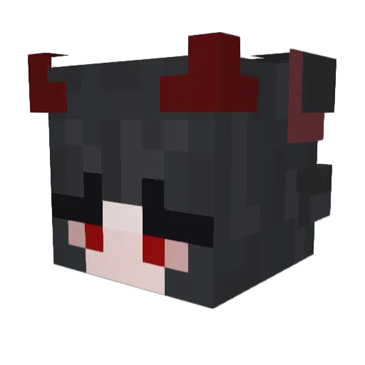MarineoNot Minecraft avatar head, 3D render