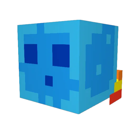 MarinetPierre Minecraft avatar head, 3D render