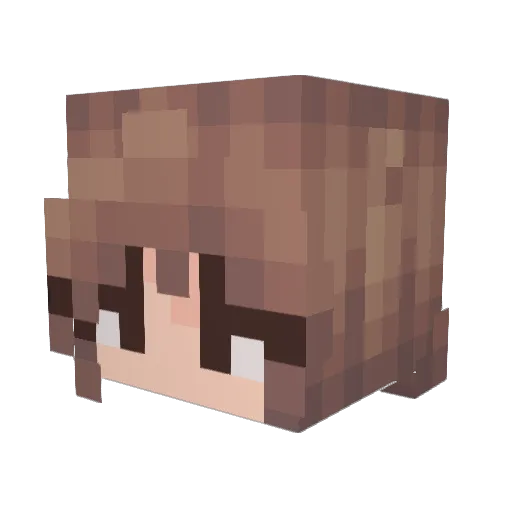 Maringua Minecraft avatar head, 3D render