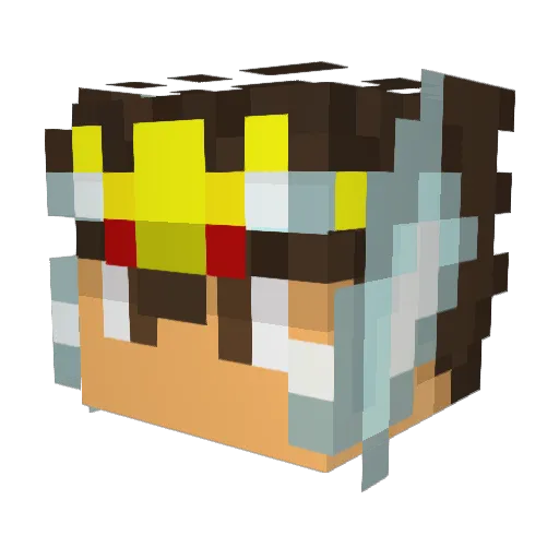 Marinho123 Minecraft avatar head, 3D render