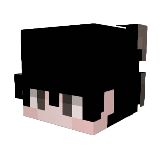 Marinig Minecraft avatar head, 3D render