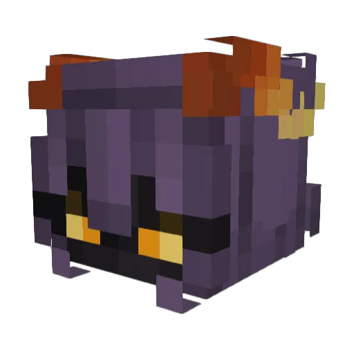 Mariniinha Minecraft avatar head, 3D render