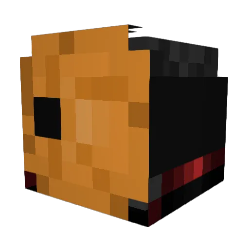 Marinoww Minecraft avatar head, 3D render