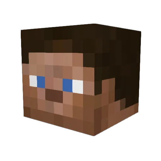 MarinusB Minecraft avatar head, 3D render