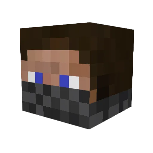 MarinusP Minecraft avatar head, 3D render