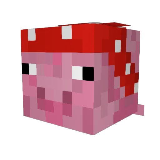 Mario032 Minecraft avatar head, 3D render