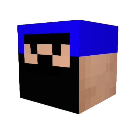 Mario1870 Minecraft avatar head, 3D render