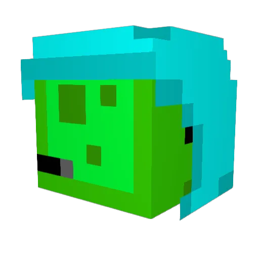 Mario4586 Minecraft avatar head, 3D render