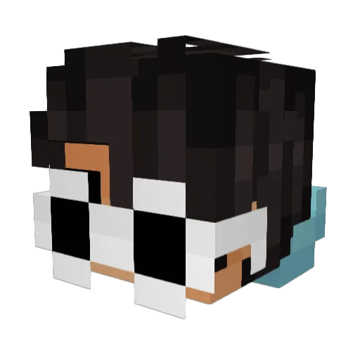 MarioBatista Minecraft avatar head, 3D render