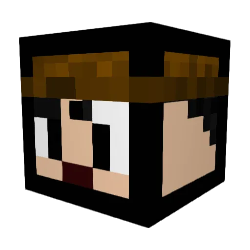 MarioBros101 Minecraft avatar head, 3D render