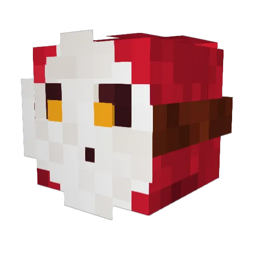 MarioBruce Minecraft avatar head, 3D render