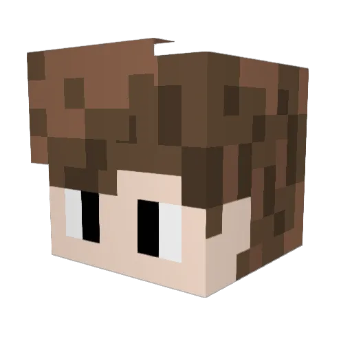 MarioCracker7 Minecraft avatar head, 3D render