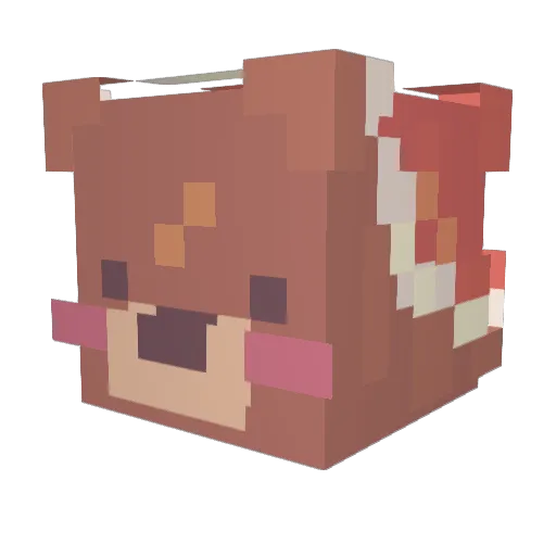 MarioDiler Minecraft avatar head, 3D render