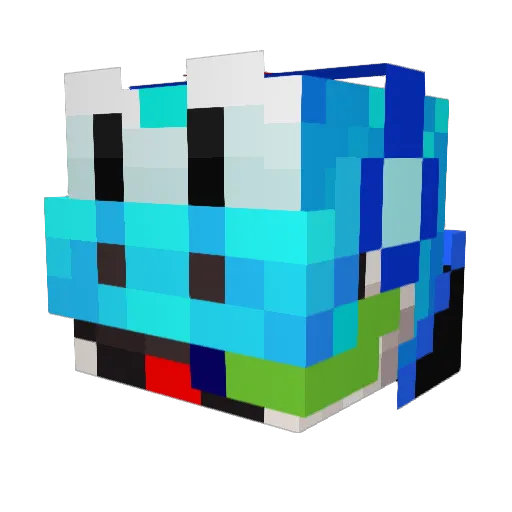 MarioMASTER8986 Minecraft avatar head, 3D render